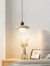 yellow travertine clay pendant light