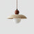 yellow travertine clay pendant light