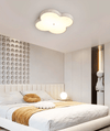 yellow travertine cloud flush mount ceiling light 2