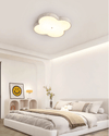 yellow travertine cloud flush mount ceiling light 2