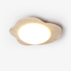 yellow travertine cloud flush mount ceiling light