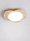 yellow travertine cloud flush mount ceiling light