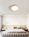 yellow travertine cloud flush mount ceiling light