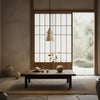 yellow travertine cone pendant light 2