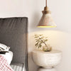 yellow travertine cone pendant light 3