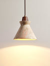yellow travertine cone pendant light 3