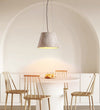 yellow travertine cone pendant light 4
