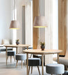 yellow travertine cone pendant light 4