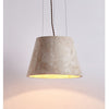 yellow travertine cone pendant light 4