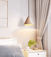 yellow travertine cone pendant light