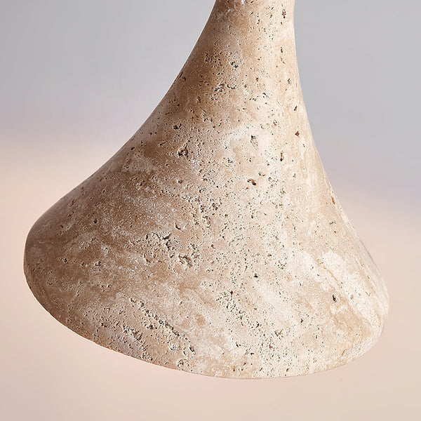 yellow travertine cylinder pendant light 2