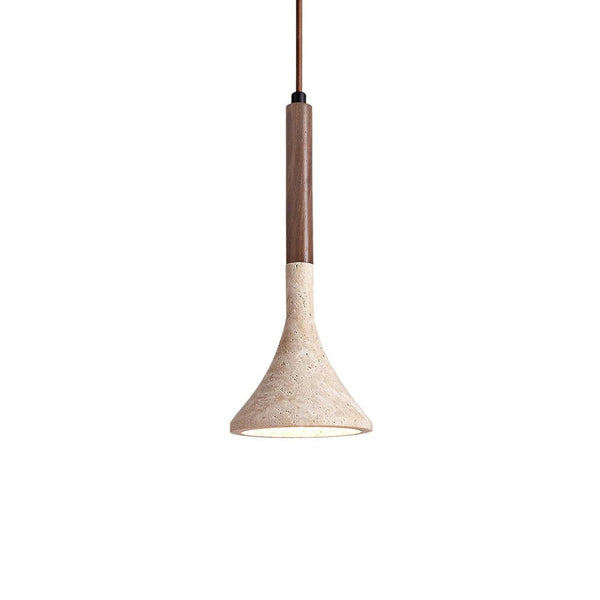 yellow travertine cylinder pendant light 2