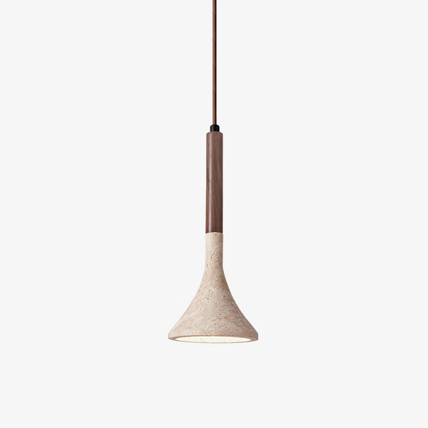 yellow travertine cylinder pendant light 2