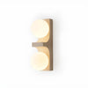 yellow travertine disc wall sconce 2