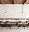 yellow travertine dome pendant light 2