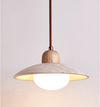 yellow travertine dome pendant light 2