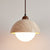 yellow travertine dome pendant light