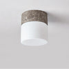 yellow travertine frosted glass flush mount ceiling light 2