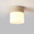 yellow travertine frosted glass flush mount ceiling light 2