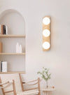 yellow travertine glass globe plug in wall sconce