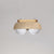 yellow travertine glass orb pendant light