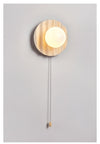 yellow travertine glass sphere wall sconce