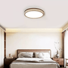 yellow travertine halo round led flush mount ceiling light