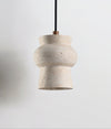 yellow travertine hourglass pendant light