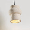 yellow travertine hourglass pendant light