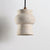 yellow travertine hourglass pendant light