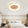 yellow travertine led halo flush mount ceiling light