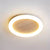 yellow travertine led halo flush mount ceiling light