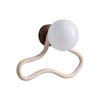 yellow travertine opal glass globe wall sconce 2