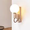 yellow travertine opal glass globe wall sconce 4