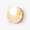 yellow travertine opal glass globe wall sconce 5