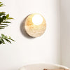 yellow travertine opal glass globe wall sconce 5