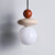 yellow travertine opal glass pendant light 3