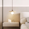 yellow travertine opal glass pendant light