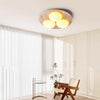 yellow travertine oval flush mount ceiling light