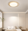 yellow travertine pebbled flush mount ceiling light