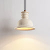 yellow travertine ribbed dome pendant light
