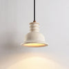 yellow travertine ribbed dome pendant light