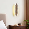 yellow travertine rusted metal wall sconce