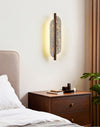 yellow travertine rusted metal wall sconce