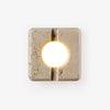 yellow travertine sculptural led wall sconce 2