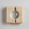 yellow travertine sculptural led wall sconce 2