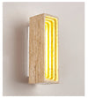 yellow travertine sculptural led wall sconce 3