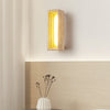 yellow travertine sculptural led wall sconce 3