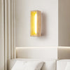 yellow travertine sculptural led wall sconce 3