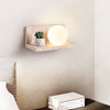 yellow travertine shelf wall sconce